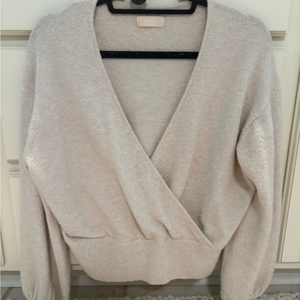 Cozy Knit Wrap Sweater
